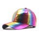 Colorful patent leather curved brim baseball cap, trendy preppy style, hip-hop, street dance, skateboarding, baseball cap Colorful patent leather curved brim baseball cap, trendy preppy style, hip-hop, street dance, skateboarding, baseball cap