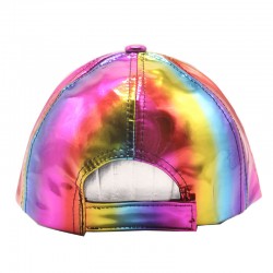 Colorful patent leather curved brim baseball cap, trendy preppy style, hip-hop, street dance, skateboarding, baseball cap Colorful patent leather curved brim baseball cap, trendy preppy style, hip-hop, street dance, skateboarding, baseball cap