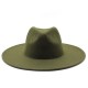 Cross-border AliExpress Amazon men's and women's couple's flat-brimmed hat, autumn and winter woolen hat, jazz gentleman hat Cross-border AliExpress Amazon men's and women's couple's flat-brimmed hat, autumn and winter woolen hat, jazz gentleman hat