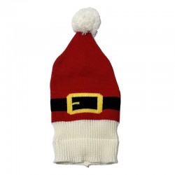 Christmas hat with pom-pom, Santa Claus belt hat, knitted wool hat, Christmas party accessory, women's pullover hat Christmas hat with pom-pom, Santa Claus belt hat, knitted wool hat, Christmas party accessory, women's pullover hat