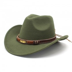 New Tibetan hats, ethnic minority style, metal feather western cowboy hats, men's and women's couple's hats with felt hats. New Tibetan hats, ethnic minority style, metal feather western cowboy hats, men's and women's couple's hats with felt hats.