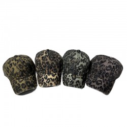 Wholesale Korean 2024 new American retro leopard print distressed baseball caps, soft-top, niche baseball caps for women. Wholesale Korean 2024 new American retro leopard print distressed baseball caps, soft-top, niche baseball caps for women.