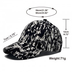 Cross-border thin, fashionable, printed baseball caps for spring and summer, women's casual sun protection, graffiti baseball caps for men, black and white. Cross-border thin, fashionable, printed baseball caps for spring and summer, women's casual sun protection, graffiti baseball caps for men, black and white.