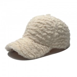 New cross-border teddy bear fur caps. Thickened furry solid color warm baseball cap, outdoor ultra-soft feel baseball cap New cross-border teddy bear fur caps. Thickened furry solid color warm baseball cap, outdoor ultra-soft feel baseball cap