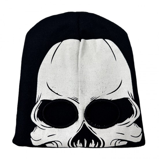 Reflective Skull Knitted Hat, Men's and Women's Luminous Mask, Alien Warm Beanie Reflective Skull Knitted Hat, Men's and Women's Luminous Mask, Alien Warm Beanie