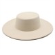 Autumn and winter new cross-border thickened men's and women's hats with 10cm brim, woolen felt flat top hats with wide brims. Autumn and winter new cross-border thickened men's and women's hats with 10cm brim, woolen felt flat top hats with wide brims.