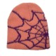 European and American Faux Mink Fur spiderweb jacquard knitted hat, trendy pullover, stylish and casual unisex hat. European and American Faux Mink Fur spiderweb jacquard knitted hat, trendy pullover, stylish and casual unisex hat.