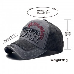 Cross-border distressed washed baseball cap with new lettering. York Retro Denim Patchwork Baseball Cap, Outdoor Sun Visor Cross-border distressed washed baseball cap with new lettering. York Retro Denim Patchwork Baseball Cap, Outdoor Sun Visor