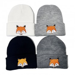 New European and American autumn and winter children's woolen hats, cartoon girls' knitted pullovers. Baby's rolled-brimmed earmuffs and warm hat New European and American autumn and winter children's woolen hats, cartoon girls' knitted pullovers. Baby's rolled-brimmed earmuffs and warm hat