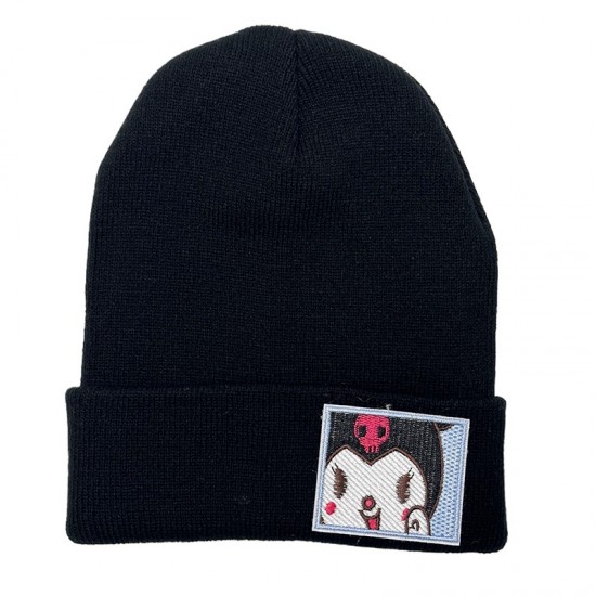 Kuromi KT Cat Melody hats, cute couples' wool hats for men and sisters, winter warm knitted hats for women. Kuromi KT Cat Melody hats, cute couples' wool hats for men and sisters, winter warm knitted hats for women.