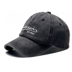 Cross-border washed embroidered lettered baseball hats, versatile casual and fashionable men's and women's baseball caps, washed and distressed sun hats Cross-border washed embroidered lettered baseball hats, versatile casual and fashionable men's and women's baseball caps, washed and distressed sun hats