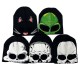 Reflective Skull Knitted Hat, Men's and Women's Luminous Mask, Alien Warm Beanie Reflective Skull Knitted Hat, Men's and Women's Luminous Mask, Alien Warm Beanie