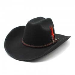 Tibetan woolen hat, thickened felt hat, Tibetan wide-brimmed black leather belt hat, spring and autumn western cowboy hat for men and women Tibetan woolen hat, thickened felt hat, Tibetan wide-brimmed black leather belt hat, spring and autumn western cowboy hat for men and women