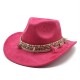 Bohemian European and American style suede western cowboy hat, rolled brim, Tibetan-style jazz hat for ethnic minorities Bohemian European and American style suede western cowboy hat, rolled brim, Tibetan-style jazz hat for ethnic minorities
