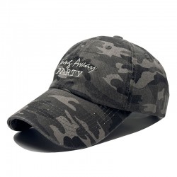 Cross-border PARTY lettered camouflage baseball caps, men's and women's streetwear caps, trendy outdoor hats, fashionable casual sun hats. Cross-border PARTY lettered camouflage baseball caps, men's and women's streetwear caps, trendy outdoor hats, fashionable casual sun hats.