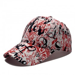 New cross-border sun hat, men's and women's personalized trendy versatile sun hat, colorful graffiti lettered baseball cap, baseball cap New cross-border sun hat, men's and women's personalized trendy versatile sun hat, colorful graffiti lettered baseball cap, baseball cap