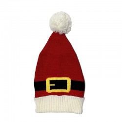 Christmas hat with pom-pom, Santa Claus belt hat, knitted wool hat, Christmas party accessory, women's pullover hat Christmas hat with pom-pom, Santa Claus belt hat, knitted wool hat, Christmas party accessory, women's pullover hat