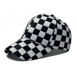 Cross-border new sports baseball cap, a stylish, unisex checkerboard peaked cap, a trendy outdoor sun protection hat. Cross-border new sports baseball cap, a stylish, unisex checkerboard peaked cap, a trendy outdoor sun protection hat.