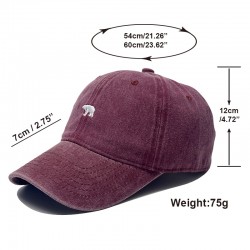 Cross-border hot-selling polar bear embroidered men's baseball cap, outdoor fashion sun protection, casual retro baseball cap for women Cross-border hot-selling polar bear embroidered men's baseball cap, outdoor fashion sun protection, casual retro baseball cap for women
