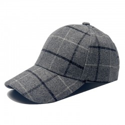 New Wool Hats for Men: Fall/Winter Sun Protection Baseball Hat, Korean Classic Plaid Hard Top Baseball Hat Trend New Wool Hats for Men: Fall/Winter Sun Protection Baseball Hat, Korean Classic Plaid Hard Top Baseball Hat Trend