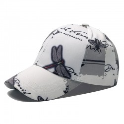 New British cartoon print. Men's and women's sun protection hats with dragonfly and butterfly patterns, stylish streetwear caps, and sun hats. New British cartoon print. Men's and women's sun protection hats with dragonfly and butterfly patterns, stylish streetwear caps, and sun hats.