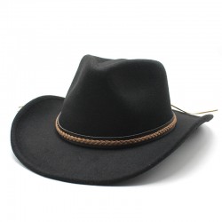 European and American autumn/winter new retro black woolen jazz hat, fashionable and stylish felt jazz hat for men and women. European and American autumn/winter new retro black woolen jazz hat, fashionable and stylish felt jazz hat for men and women.