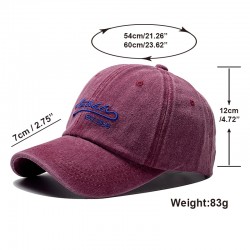 Cross-border washed embroidered lettered baseball hats, versatile casual and fashionable men's and women's baseball caps, washed and distressed sun hats Cross-border washed embroidered lettered baseball hats, versatile casual and fashionable men's and women's baseball caps, washed and distressed sun hats