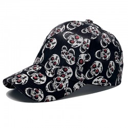 New cross-border baseball cap with skull print, fashionable and versatile, outdoor casual sun hat for men and women. New cross-border baseball cap with skull print, fashionable and versatile, outdoor casual sun hat for men and women.