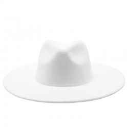 Cross-border AliExpress Amazon men's and women's couple's flat-brimmed hat, autumn and winter woolen hat, jazz gentleman hat Cross-border AliExpress Amazon men's and women's couple's flat-brimmed hat, autumn and winter woolen hat, jazz gentleman hat