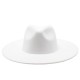 Cross-border AliExpress Amazon men's and women's couple's flat-brimmed hat, autumn and winter woolen hat, jazz gentleman hat Cross-border AliExpress Amazon men's and women's couple's flat-brimmed hat, autumn and winter woolen hat, jazz gentleman hat