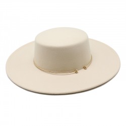 2021 autumn and winter new cross-border thickened men's and women's hat 10cm wide-brim wool felt flat-top hat 2021 autumn and winter new cross-border thickened men's and women's hat 10cm wide-brim wool felt flat-top hat