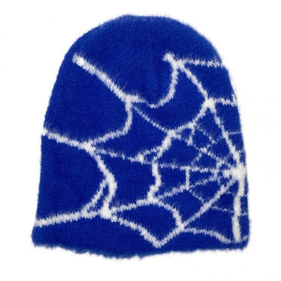 European and American Faux Mink Fur spiderweb jacquard knitted hat, trendy pullover, stylish and casual unisex hat. European and American Faux Mink Fur spiderweb jacquard knitted hat, trendy pullover, stylish and casual unisex hat.